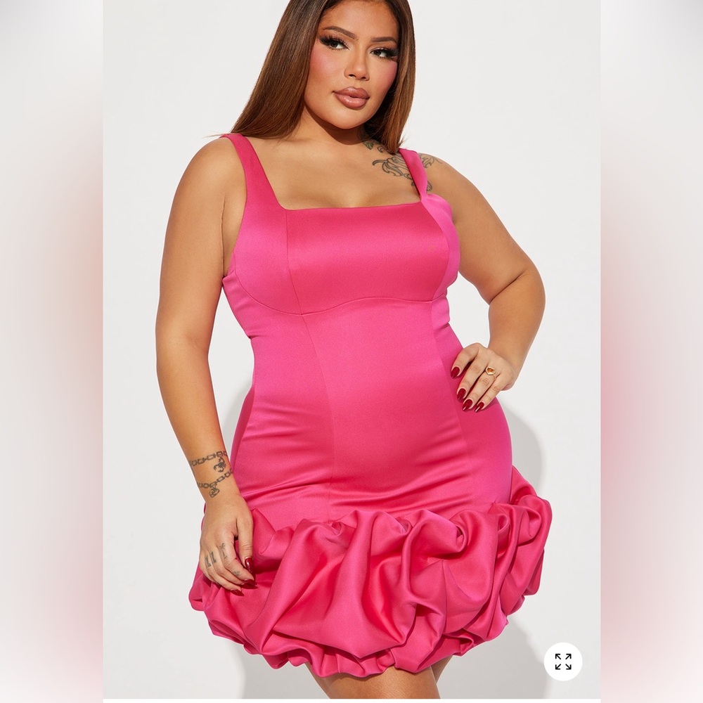 Vibrant Pink Sleeveless Dress